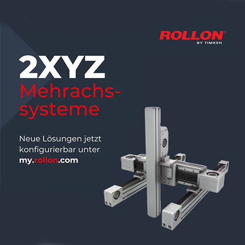 myRollon: Neue 2XYZ-Mehrachssysteme konfigurierbar