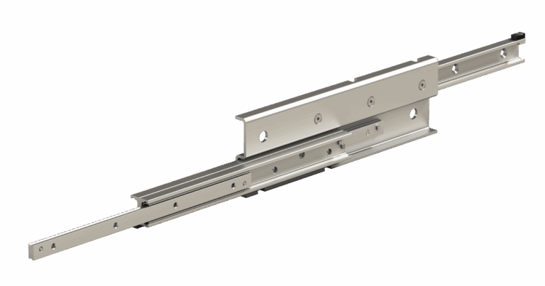 Over extension telescopic rails