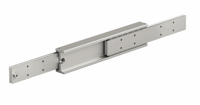 Full extension telescopic rails