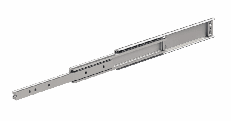 Full extension telescopic rails