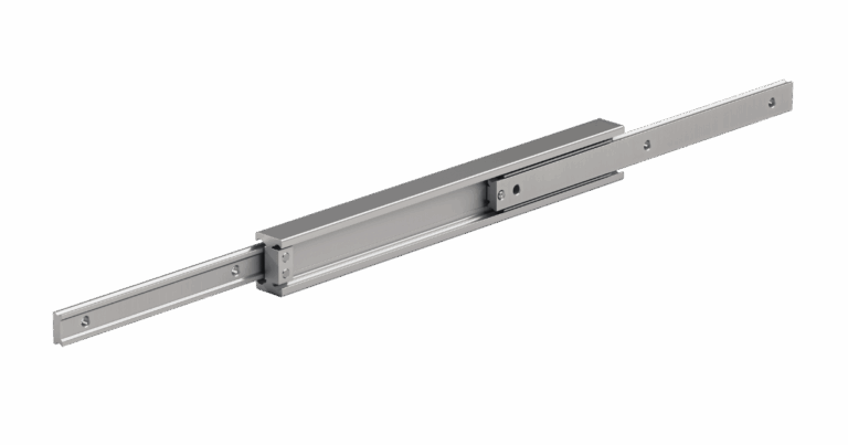 Full extension telescopic rails