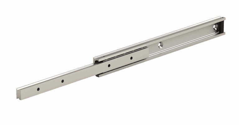 Partial extension telescopic rails