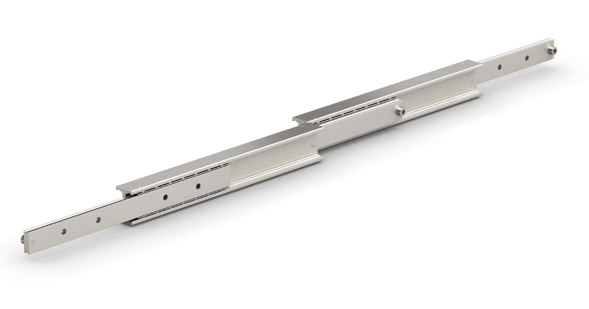 Over extension telescopic rails