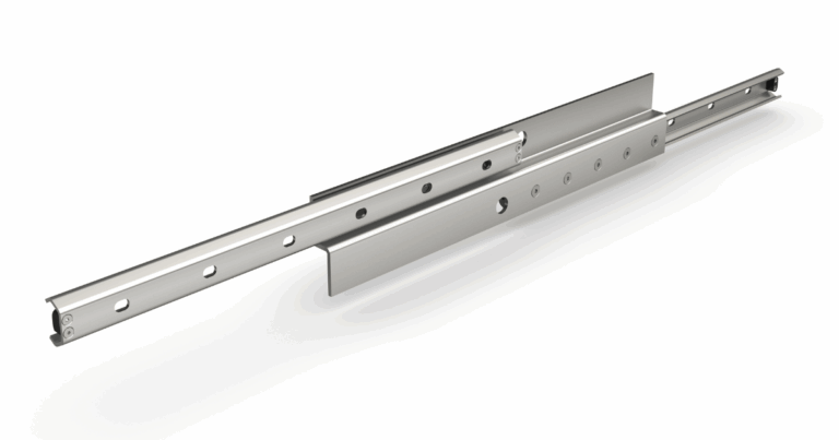 Full extension telescopic rails