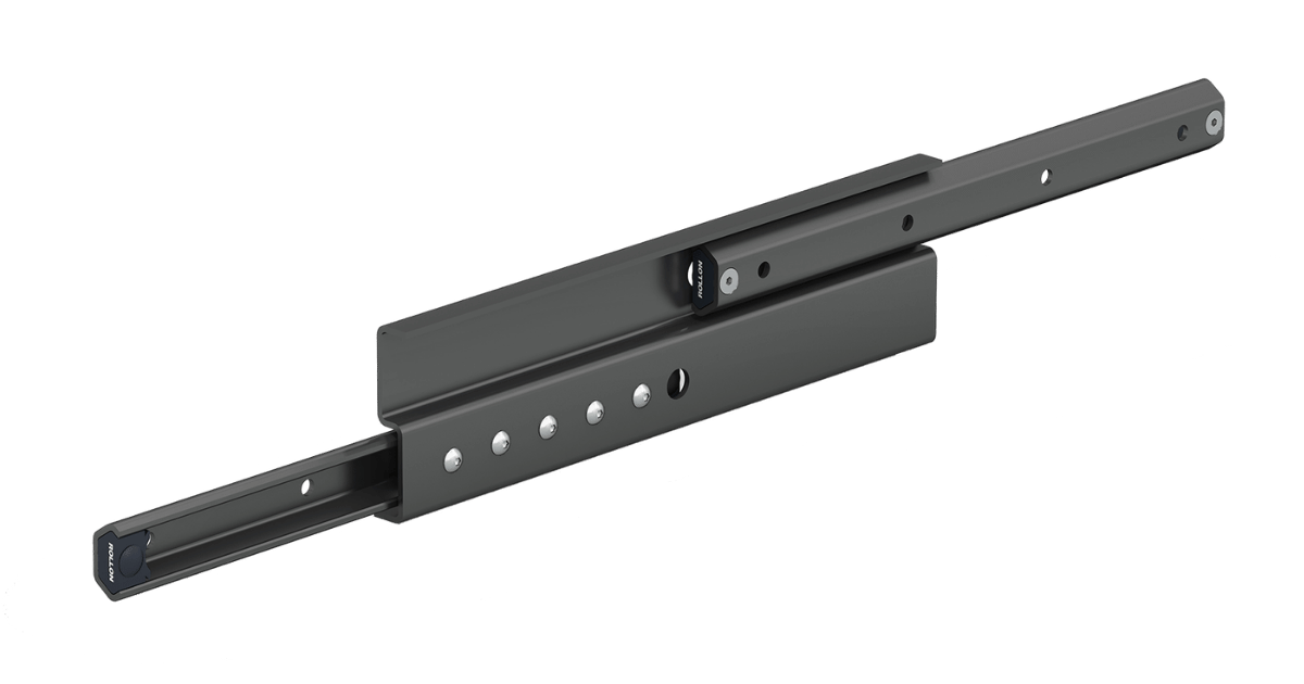 Full extension telescopic rails