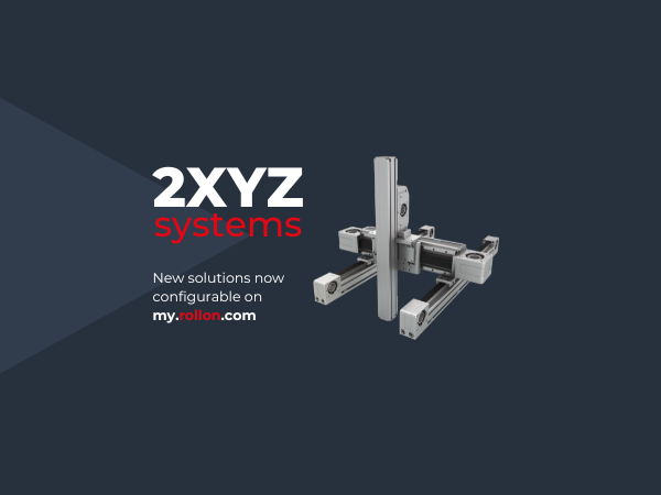 Nuovi sistemi 2XYZ ora disponibili sullo strumento di selezione myRollon